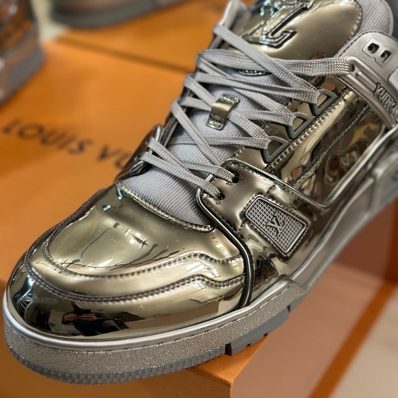 COPY - RARE Louis Vuitton Mirror Trainer Sneakers Size 11 - Picture 3 of 9